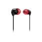 Philips SHE3500RD / 00 In-Ear Headphones Black and red 16 ohm Speakers with 10mm and 3 sizes of caps (Electronics)