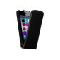 Ishild Premium Flip Case / Cover / Case - for Apple iPhone 5 / 5S - Black (Electronics)