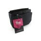 Periea - Storage bag / pocket / Organiser inside for handbag, 9 pockets 20x16x7cm - black Tegan (Luggage)