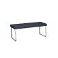Bench Bank reference material anthracite Stool frame in aluminum colored metal
