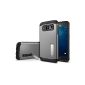 Galaxy hull S6, Spigen® [Air Cushion Technology] Protection cover for Galaxy S6 ** NEW ** [Slim Armor] [Gunmetal] Air Cushion technology in Angles / Double-Layer Protection for Galaxy S6 - Gunmetal (SGP11330) (Accessories Cordless Phone)