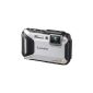 Panasonic DMC-S Lumix FT5EG9 digital camera (7.5 cm (3 inch) LCD display MOS sensor, 16.1 megapixels, 4.6-fold opt. Zoom, microHDMI, USB, up to 13m waterproof) Silver (Electronics)