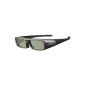 Sony TDG-BR100B 3D Active Glasses adult compatible with the Sony EX720 Series 2011 screens black medium size (Accessory)