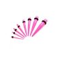 Set expansion rod elongation at break sickle bar expander for Tunnel 1.6 2 3 4 5 6 8 10 mm, Height: set; type Type: pink (jewelry)