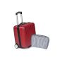 TecTake Business Pilot case trolley driver briefcase suitcase bag with wheels with locking telescopic handle bordeaux