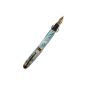 Jinhao 450 light blue and white pattern flagellate gold nib with clip (Office Supplies)
