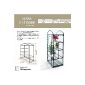 Serre 2 + 2 Extra for Flowers and Plants with 4 shelves (
