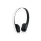 DF610II Bluedio Bluetooth Stereo Headset Microphone Support Music Distribution Circum-Ear (White) (Electronics)