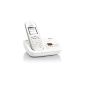 Gigaset C595 cordless phone (answering machine, color display, convenient handsfree) White (Electronics)