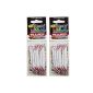 U-LACE - Pack of 2 bags of revolutionary elastic lacing white laces without - Laces perfect for Converse sneakers Vans or other - 20 colors to mix