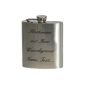 Flask stainless steel with 225ml wish Engravings, personal text, graphic or logo (household goods)
