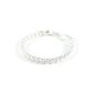 SeXy Twisted Ring Bracelet Curb Chain Fashion Jewelry 925 Sterling Silver 6mm (jewelry)