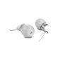 A K323XS AKG Headphones In-Ear with ultra small and Micro Control 1 button for Android Devices - White (Electronics)