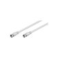 Wentronic BKF 350 SAT connection cable (F-connector to F-connector) 3.5m white (accessory)