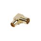 Vivanco 7/151 N Coaxial angle adapter gold plated (option)