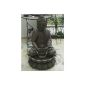 FOUNTAIN BUDDHA Statue 86cm incl.  LIGHT / PUMP Feng Shui FIGURE
