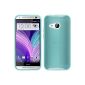 Silicone Case for HTC One Mini 2 - transparent turquoise - Cover PhoneNatic ​​Cover + Protector (Electronics)