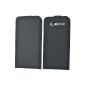 Suncase Flipstyle Genuine Leather Case for Samsung Galaxy S Advance i9070 in black (Accessories)