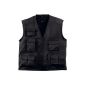 Artisan vest / work vest / vest assembly, color black, size XL, low prices, many pockets (Misc.)