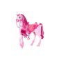 A large pink plastic unicorn ...
