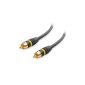 Cable Matters 2-Pack, gold plated Subwoofer RCA audio cable 1m (Electronics)