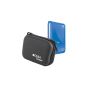 Cover Black rigid protective pouch + belt loop for external hard drives including Western Digital My Passport 2.5 