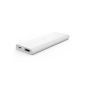 Aukey® Mini Portable 3600mAh External Battery, Emergency battery / mobile charger / power bank with tech Aipower (max 1.5A Output / Input 1A) for iPhone 6, 6 More iPhone, iPhone 5S, 5, 4, 4S;  Samsung Galaxy S5, S4, S3, Note4, Galaxy Tab, GPS, external battery charger and many other USB-charged mobile devices etc.  (White) (Electronics)
