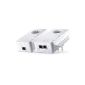 Devolo dLAN Starter Kit 1200+ ac WiFi CPL Pack 2 HomePlug adapters with integrated filter socket 1200 Mbps White (Personal Computers)