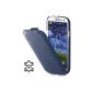 StilGut®, UltraSlim Leather Case for the Samsung Galaxy S3, navy blue (Electronics)