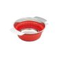 Rösle RS16125 Steel and Silicone Collapsible Colander Red Diameter: 24 cm (Kitchen)
