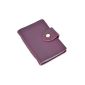 Card Holder (visit, credit, loyalty) Crusted Soft leather - Snap closure - Portrait Format (capacity: 26 cards) - Landscape Format (capacity: 20 cards) - 9 colors (black, fuchsia, orange, red, navy blue, royal blue, blue duck, eggplant, green) (Clothing)