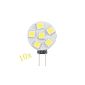 10 pcs. LED G4 6 SMD 5050 Energy Saving Lamp Holder Lamp Bulb Warm White 1.2 Watt