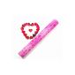 6 XL Confetti shooter heart with 40cm foil heart (Toys)