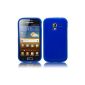 PrimaCase - Blue - Opaque TPU Silicone Case for Samsung Galaxy Ace 2 i8160 (Electronics)