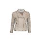 Women's summer leather jacket in 16 colors Biker Style 0508 Vegan Leather (Textiles)