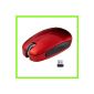 Advance S-RE-M2GRF Wireless Optical Mouse 2.4 Ghz Red 800/1600 dpi (Personal Computers)