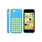 iProtect Silicone Cover Case iPhone 5c Hollow dots Blue (Electronics)