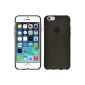 Silicone Case for Apple iPhone 6 - transparent black - Cover Cubierta PhoneNatic ​​+ protection film (Electronics)