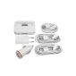 6 in 1 Accessorie Dock docking station + Auto Car Charger + EU Wall USB Data Cable + 1 2 3 meters for iPhone 4 4S 3Gs iPod BC4 (Wireless Phone Accessory)