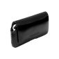 Krusell Hector - 95472 - Leather Case for Mobile phone size L Black (Wireless Phone Accessory)