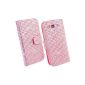 Electro-Weideworld PU Leather Flip Cover Case Strass Crystal Bling Shell with Card Holder For Samsung Galaxy S3 i9300 (Electronics)