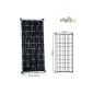 100 Watt solar module Monocrystalline 12V - solar panel solar system solar cell / Offgridtec (Misc.)