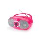 Dual P 390 Portable Boombox (CD player, Radio AM / FM, headphone jack) Pink (Accessories)