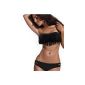 Aolevia Women Push Up Bikini with Tassel 4 colors selectable (Size S (EU Size 32-34), Black) (Misc.)