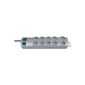 Brennenstuhl Primera-Line socket 10-speed silver with switches, 1153390120 (tool)