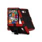 (Red) Nokia Lumia 930 equipped with customized protection Shock Cover Skin Case proof Touch Screen Stylus Pen Retractable Touch Screen Stylus Pen Retractable & LCD Screen Protector Guard by Fone-Case (Electronics)