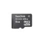 SanDisk microSDHC 8GB Ultra (original commercial packaging) (Accessories)