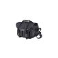 Billingham 225 Canvas Camera Bag, black with black leather edges (Accessories)