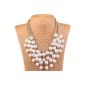Qiyun ehrreihigen fringes torsade white pearl necklace Elegant Perlenkettebib F necklace pendant necklaces chains (jewelery)