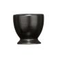 Premier Housewares ceramic egg cup with lettering, set of 4, black (household goods)